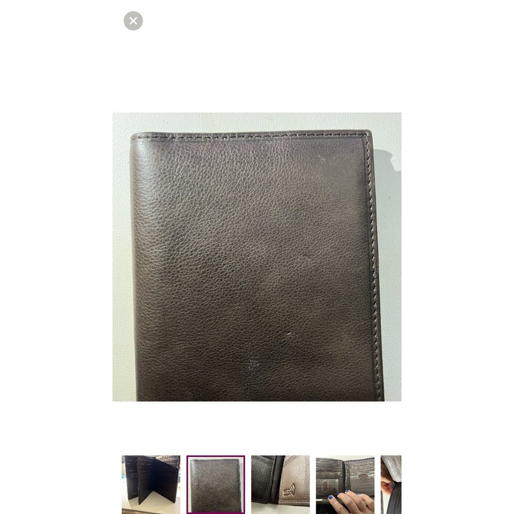 Paul And Taylor Men's Brown Handcrafted Leather Large Wallet RFID Protect Key